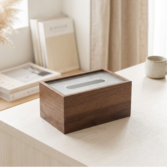 Wooden Tissue Box